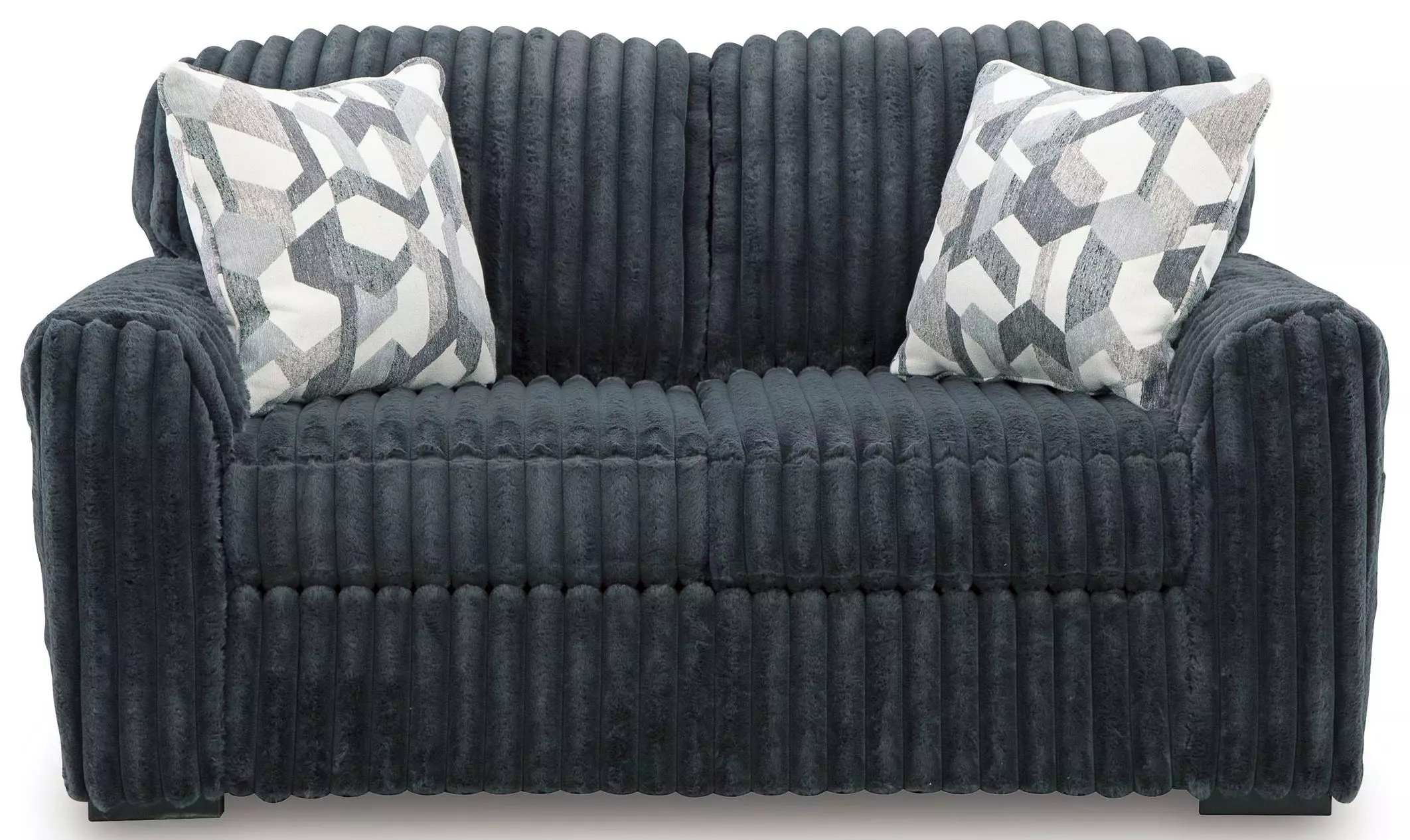 Midnight Madness Gunmetal Loveseat From Ashley Furniture | Coleman