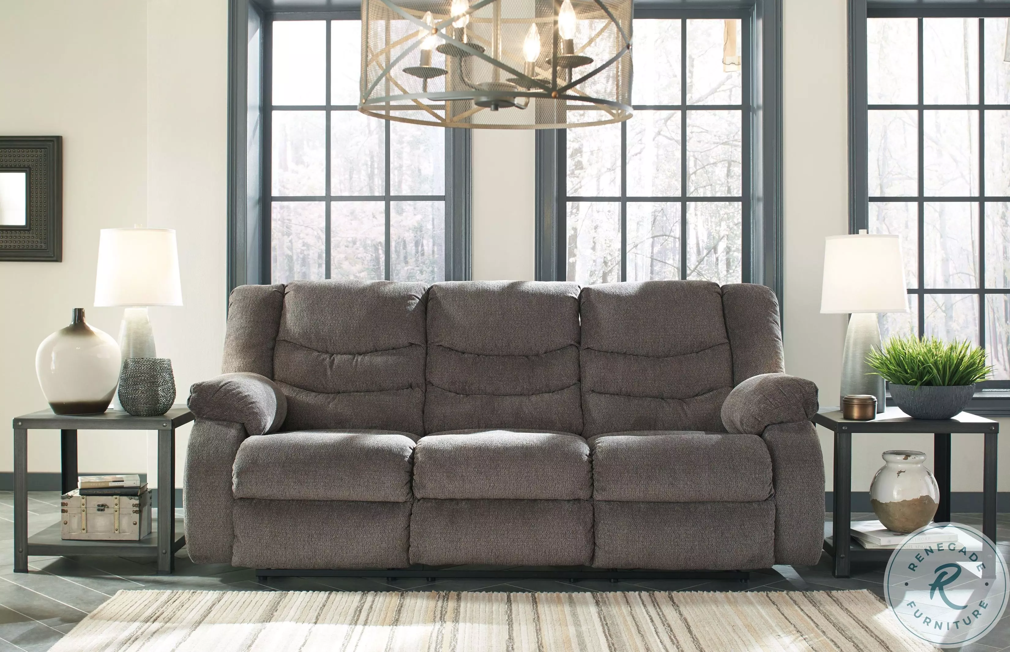 Tulen Gray Reclining Sofa from Ashley Coleman Furniture