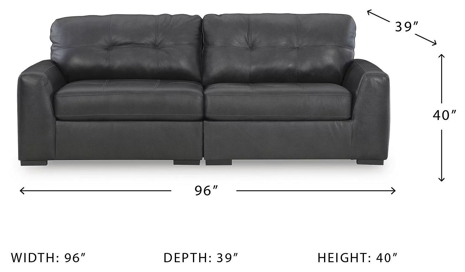 Brindley Pier Fog Modular Loveseat