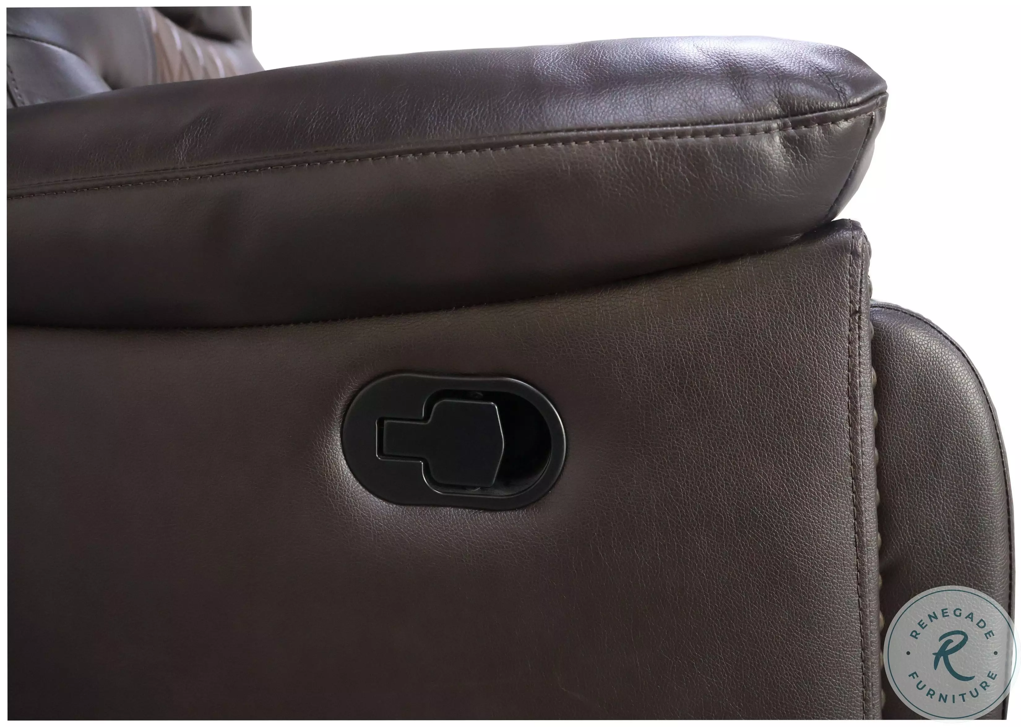 Nikko Brown Dual Reclining Console Loveseat From New Classic