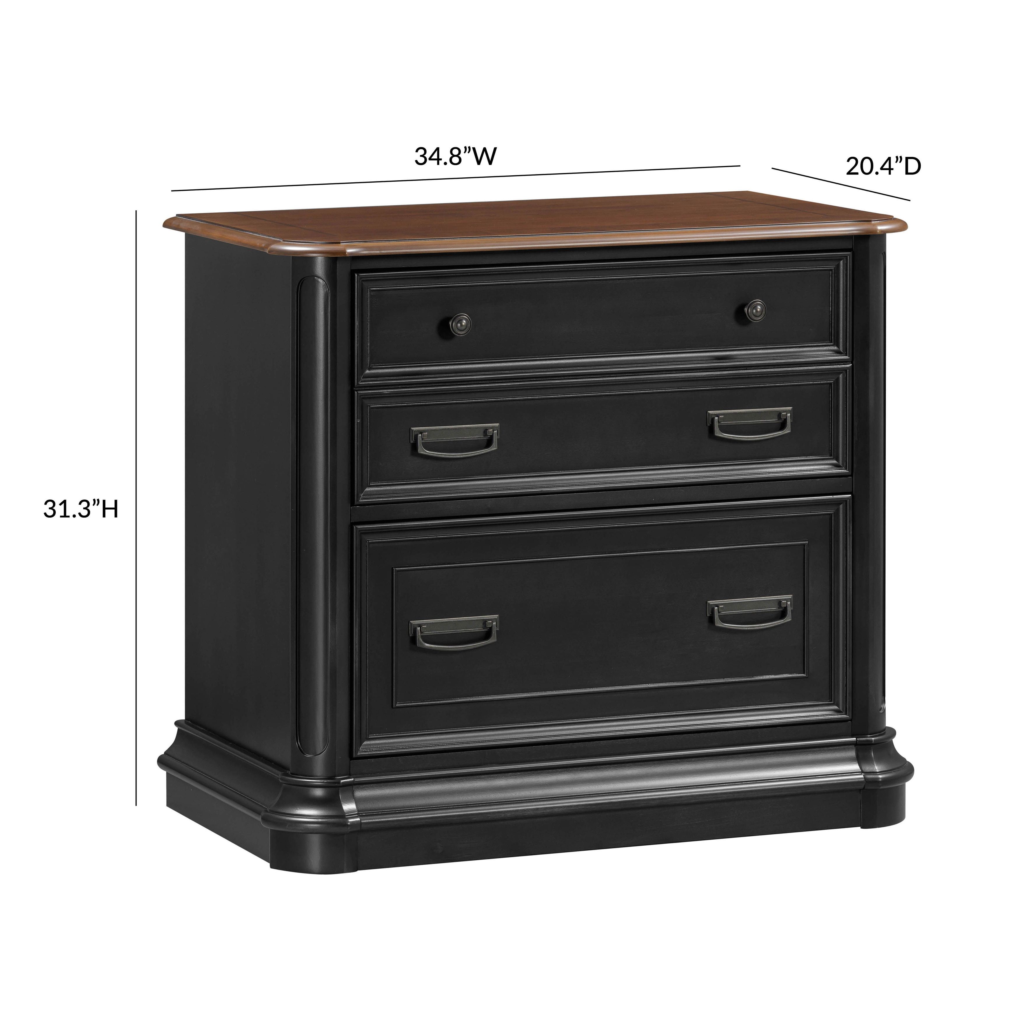 Roanoke Black File Cabinet