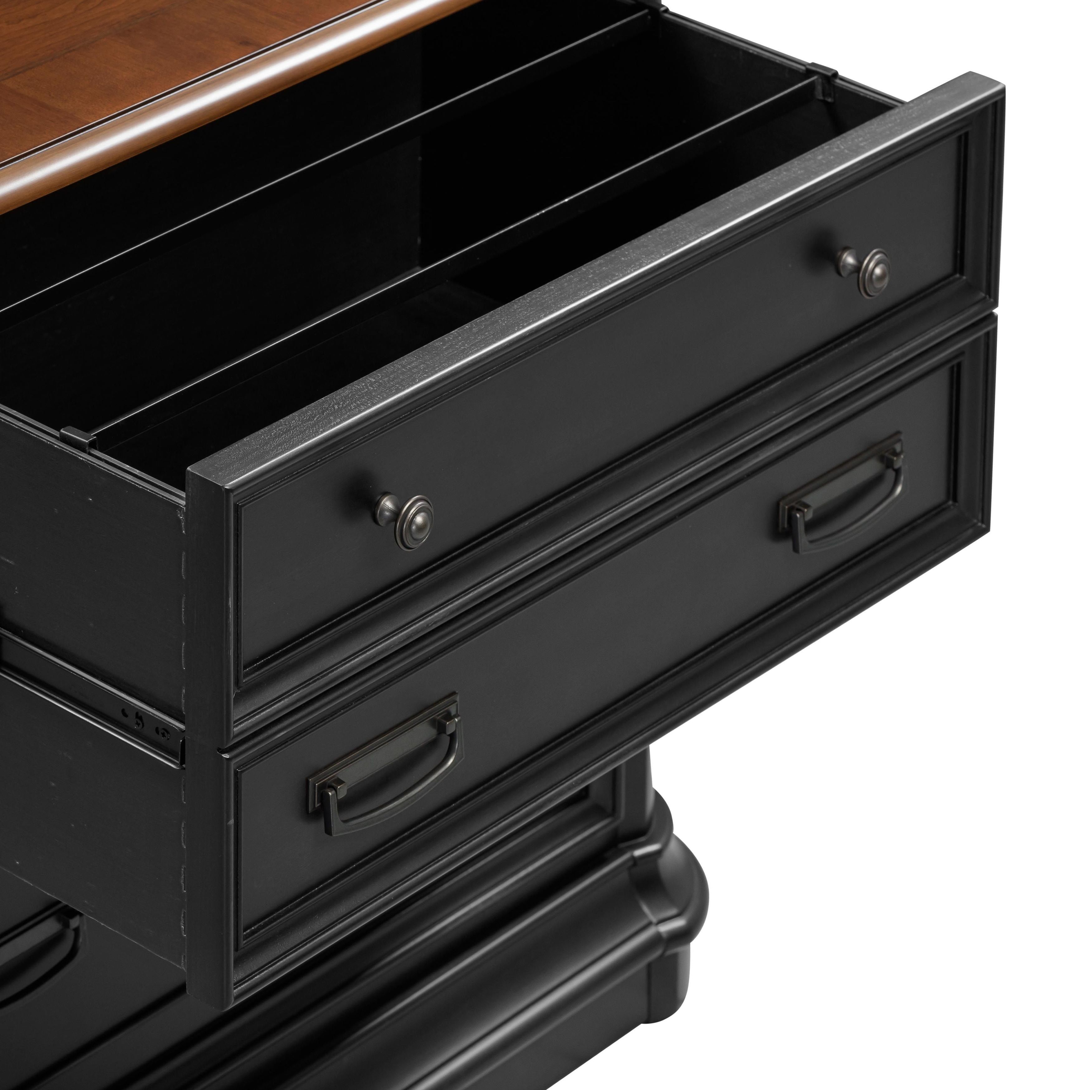 Roanoke Black File Cabinet | H360-60 | HomeGalleryStores.com