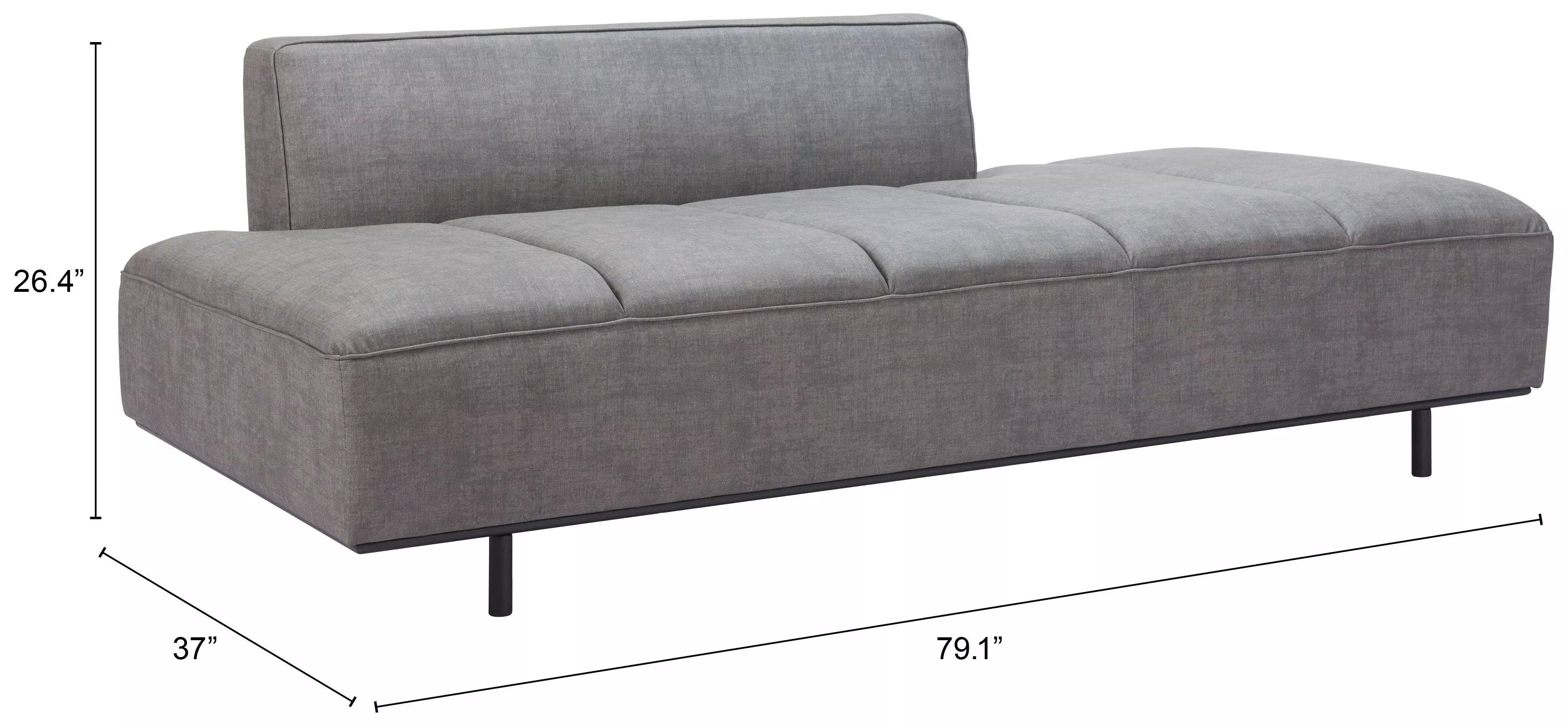 Confection Gray 79" Sofa
