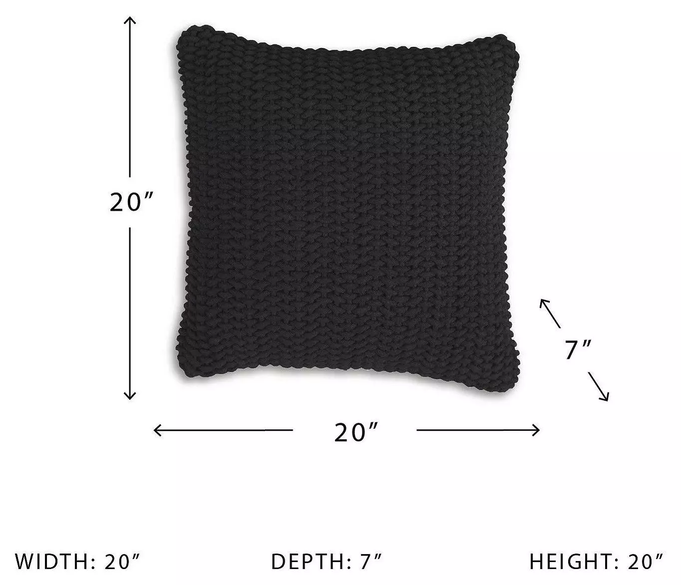 Renemore Black Pillow Set of 4