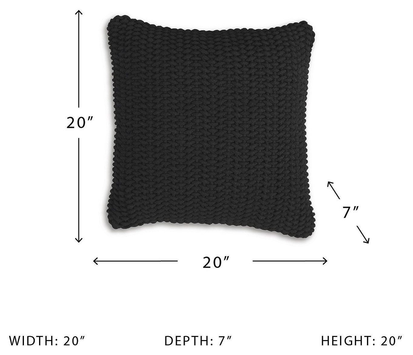 Renemore Black Accent Pillow