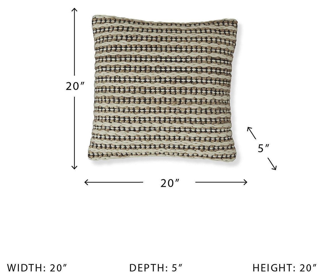 Nealington Brown Black and White Pillow Set of 4