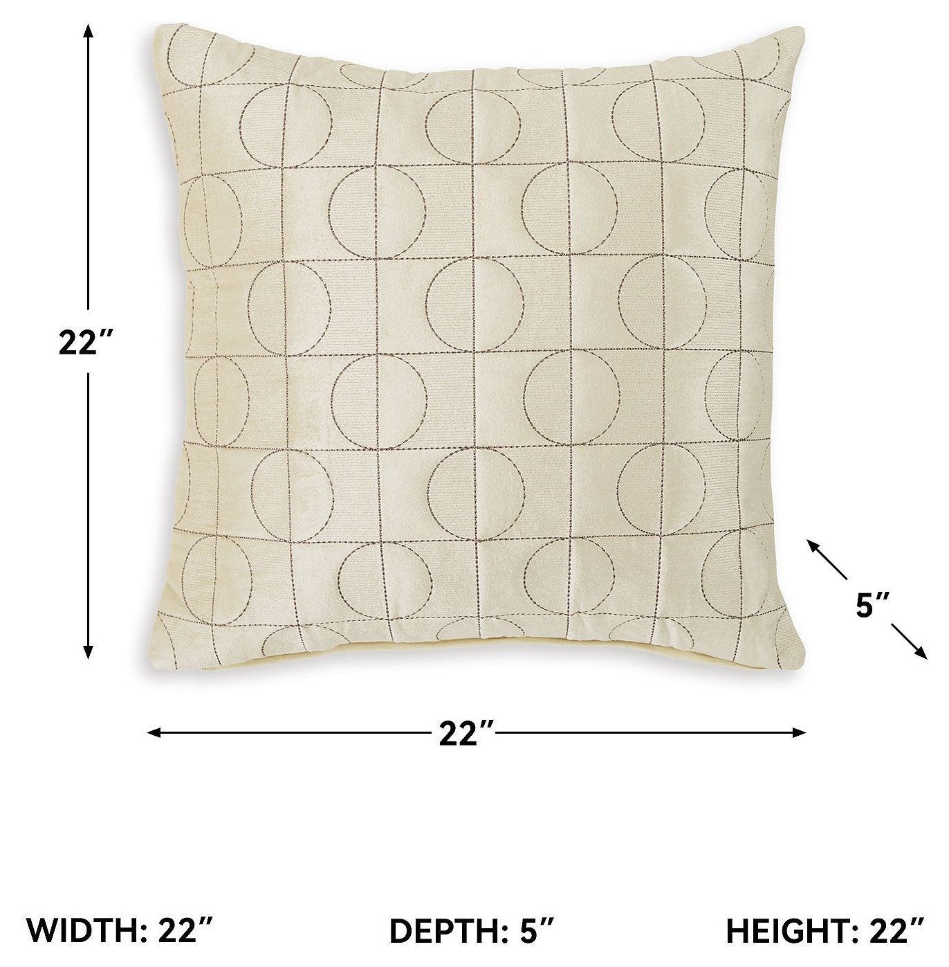 Kydner Beige And Brown Pillow Set Of 4