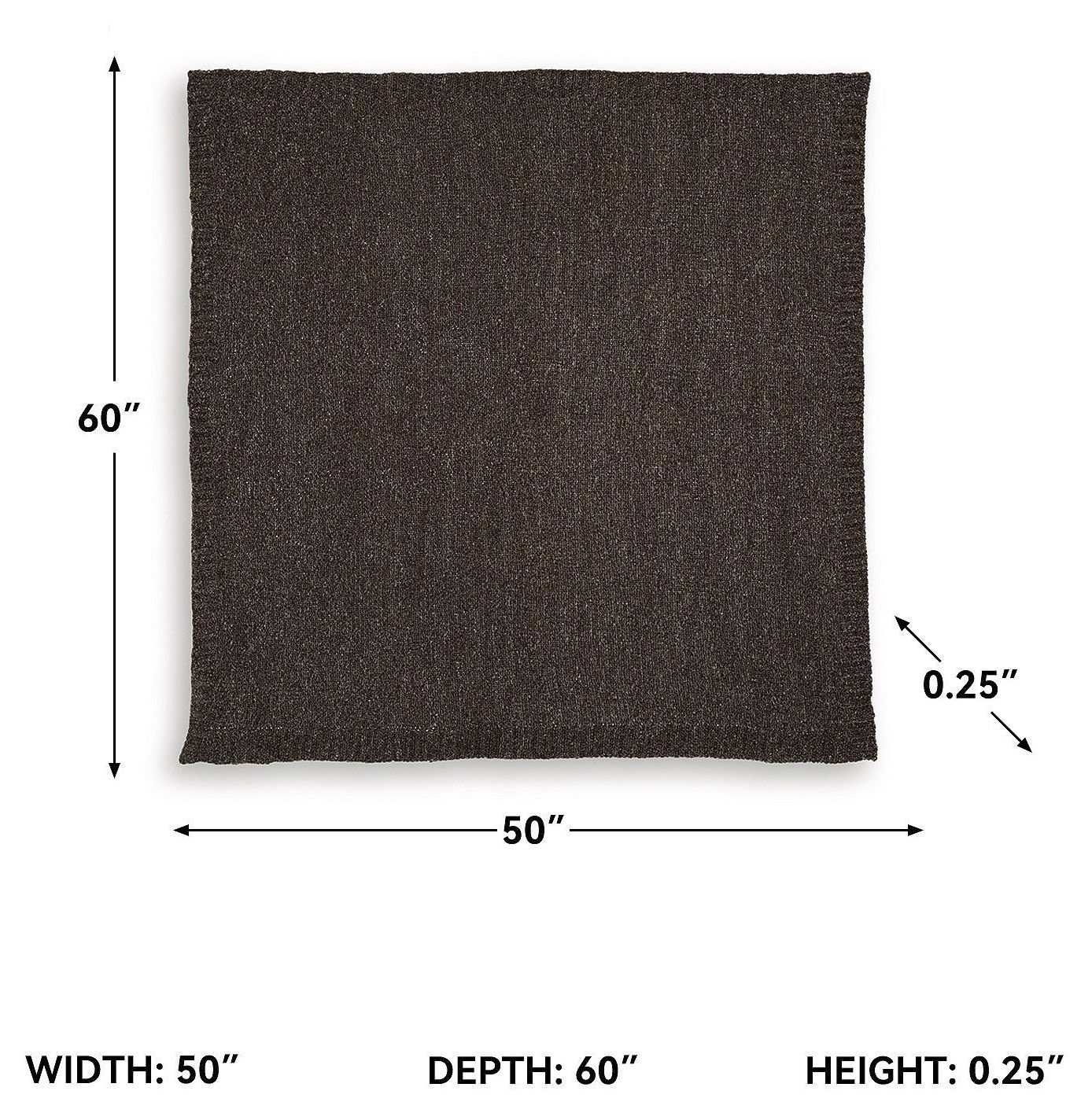 Anawood Brown Performance Fabric Throw Set of 3
