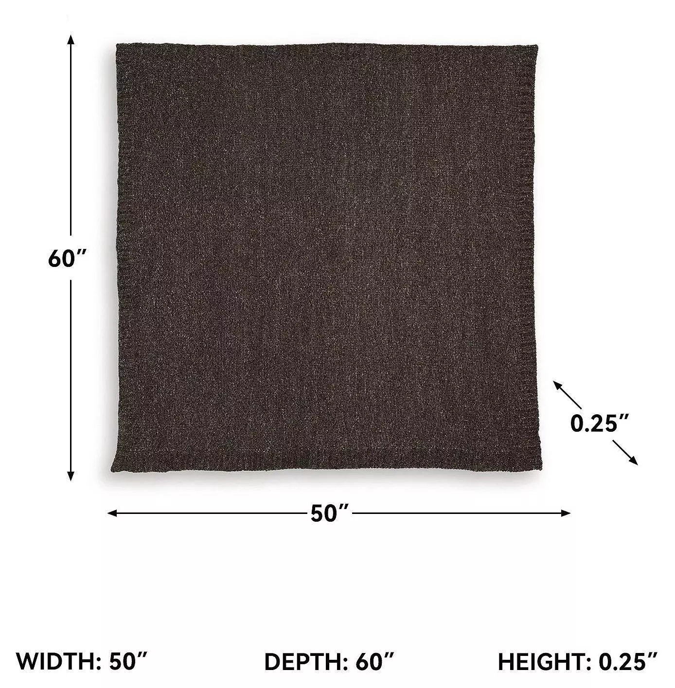 Anawood Brown Performance Fabric Throw Set of 3