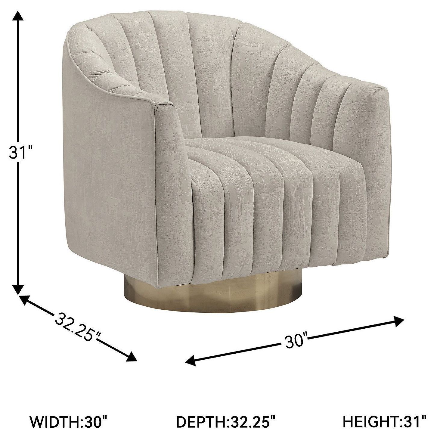 Penzlin Pearl Swivel Accent Chair