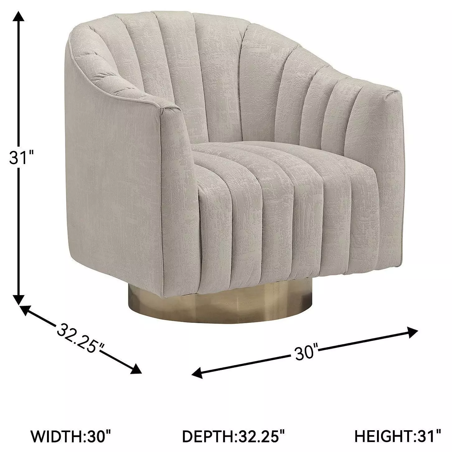 Penzlin Pearl Swivel Accent Chair