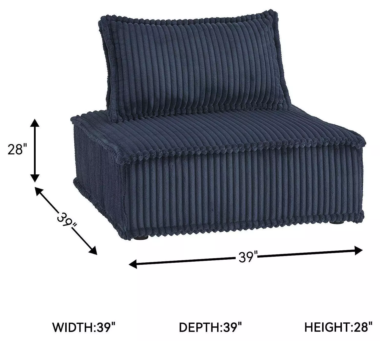 Bales Navy Piece Modular Seating