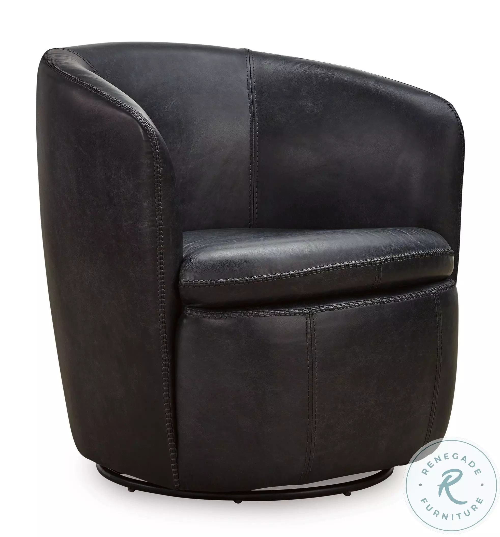 Kierreys Midnight Swivel Chair From Ashley Furniture | Coleman