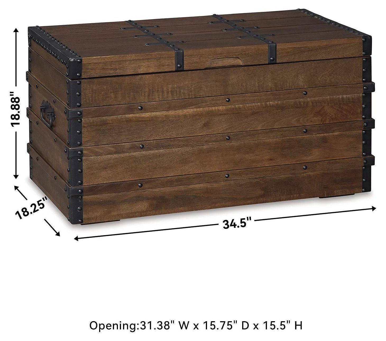 Kettleby Brown Storage Trunk