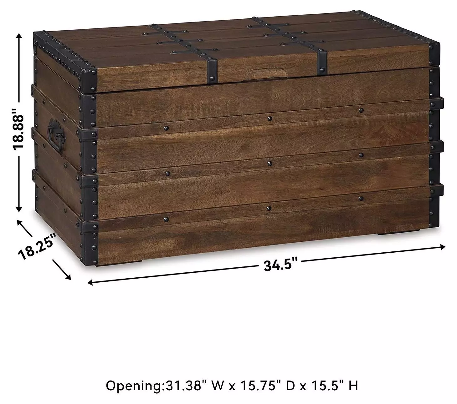 Kettleby Brown Storage Trunk