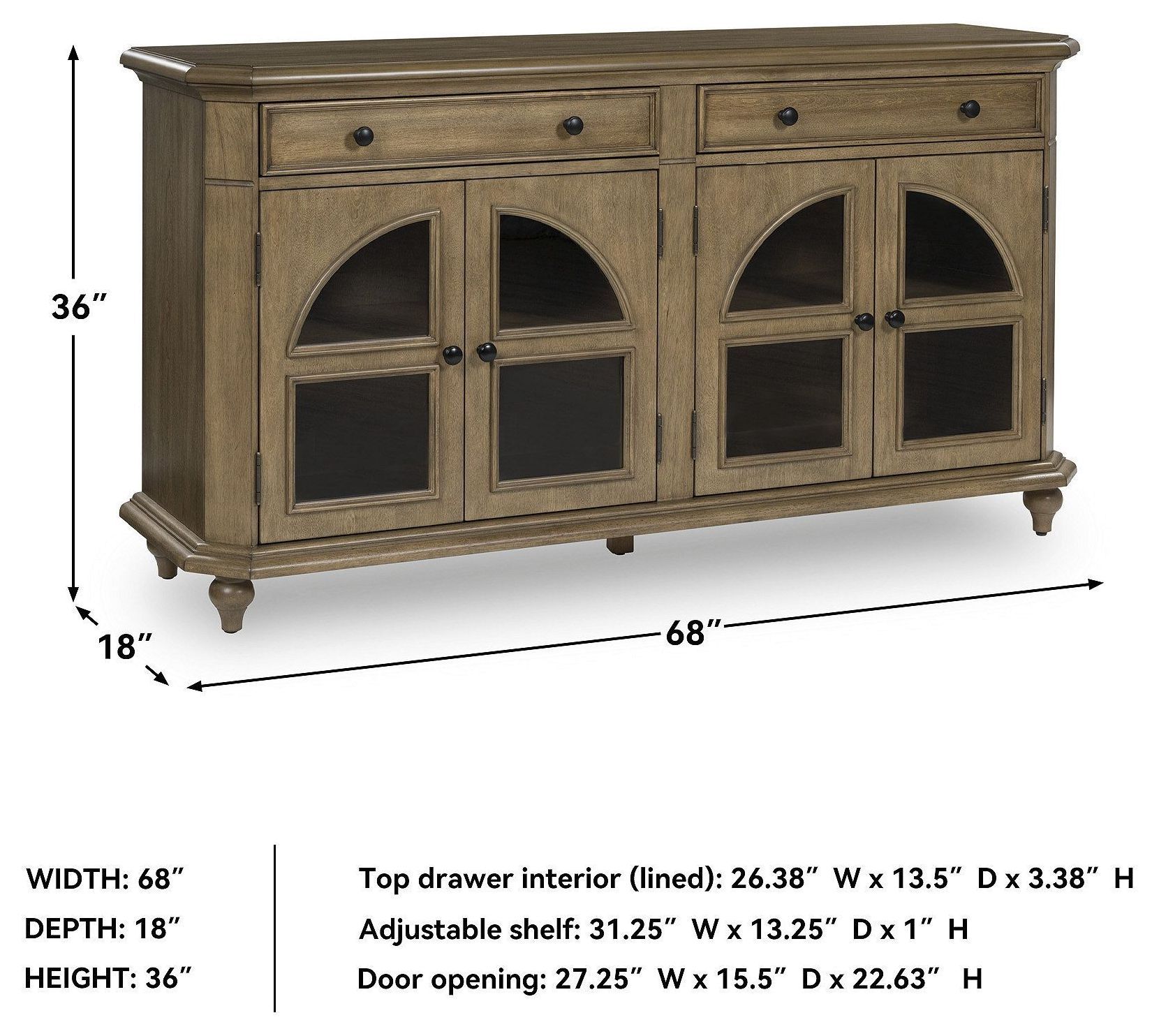 Barlomore Brown Accent Cabinet