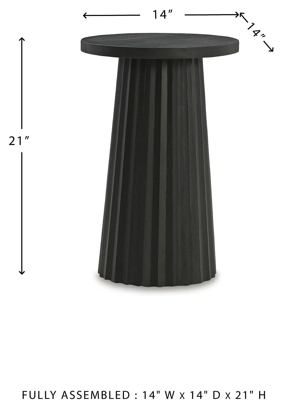 Ceilby Black Accent Table