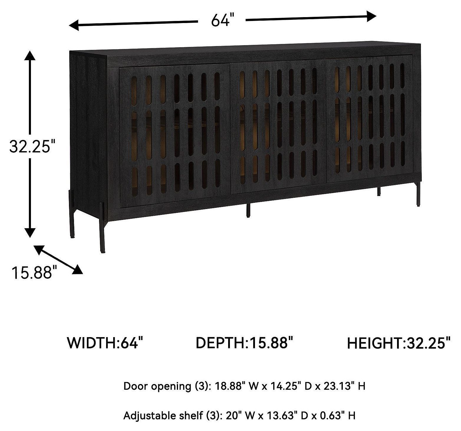 Vallisburg Black And Natural Accent Cabinet