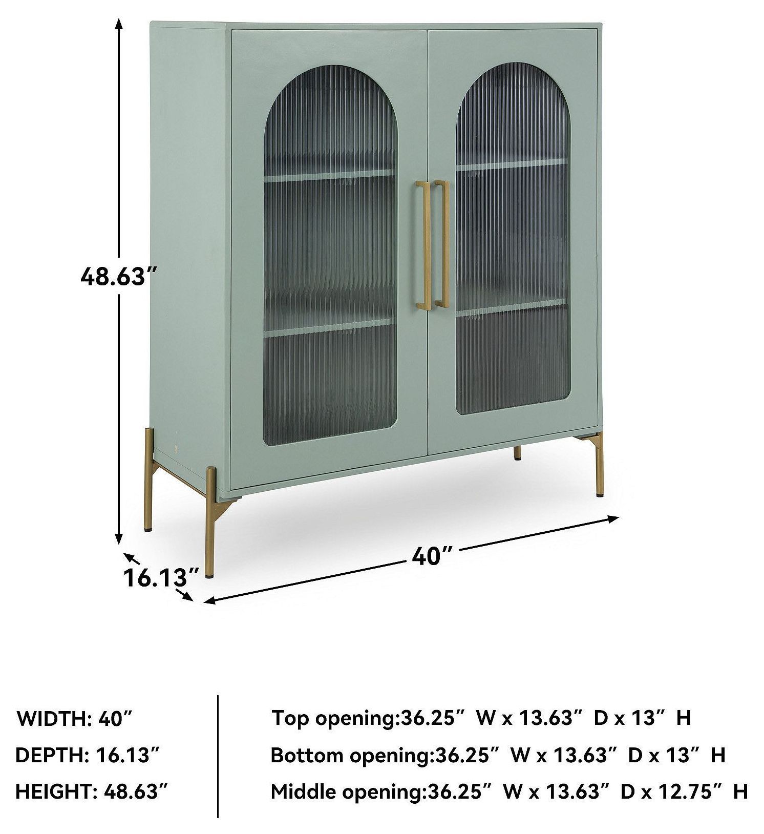 Adwen Light Green Accent Cabinet