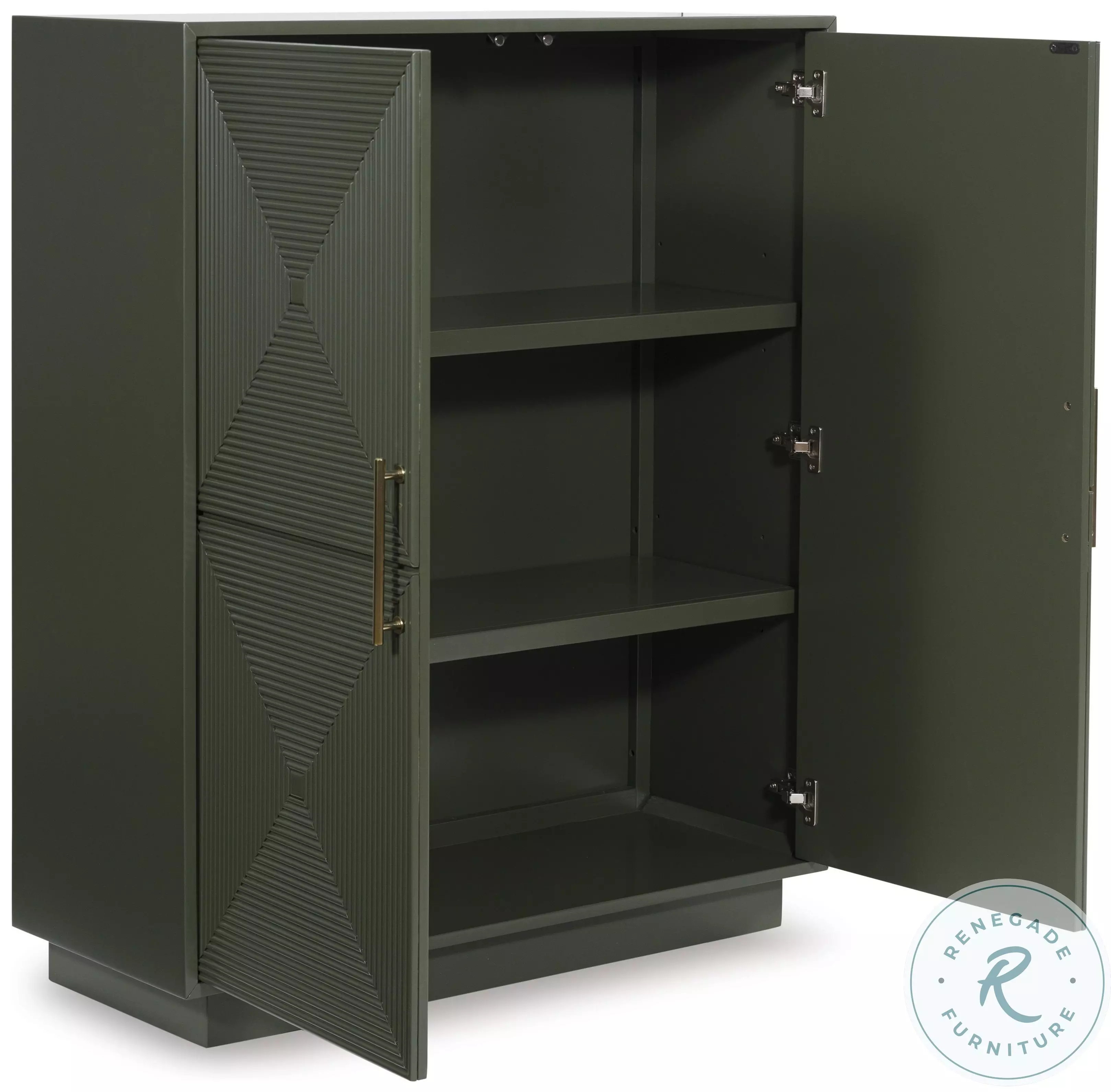 Geirwood Dark Green Accent Cabinet From Ashley Furniture | Coleman