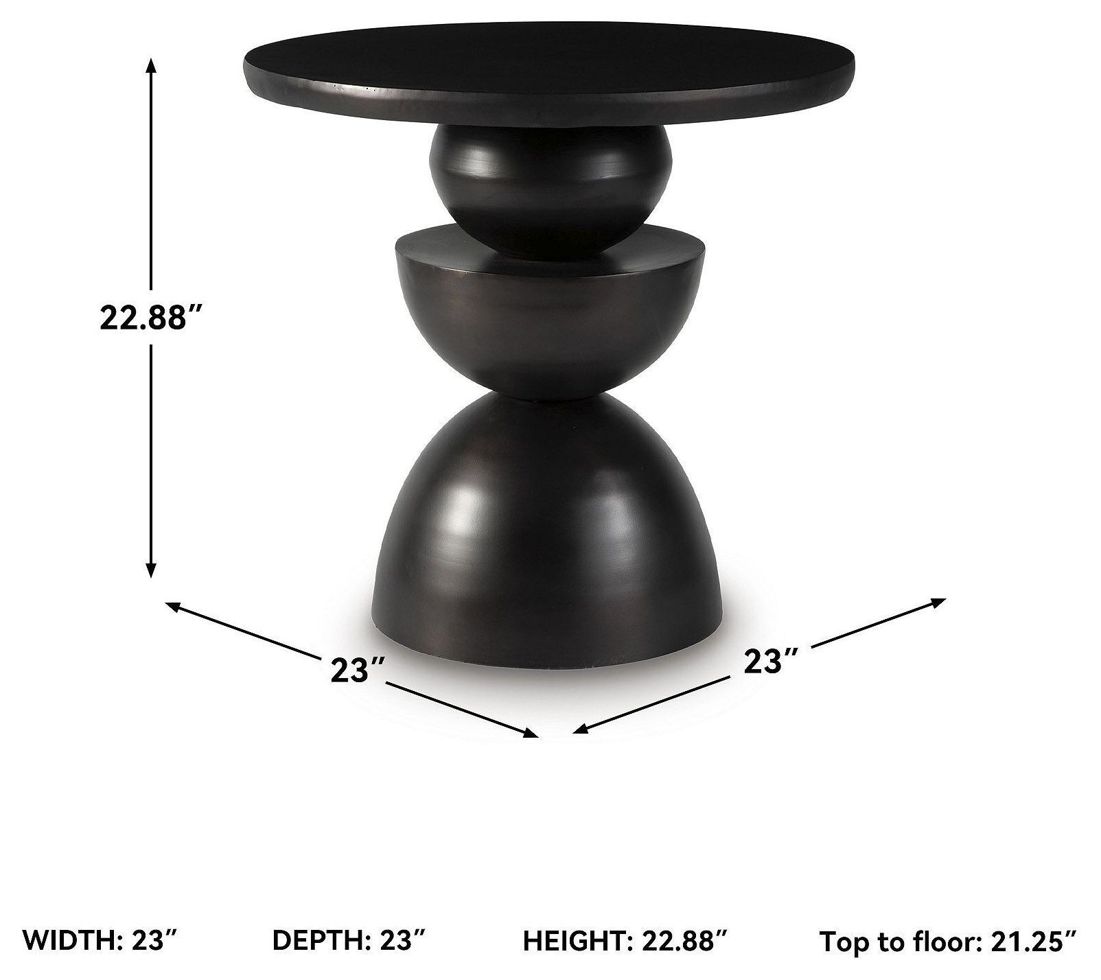 Kurtson Bronze Accent Table