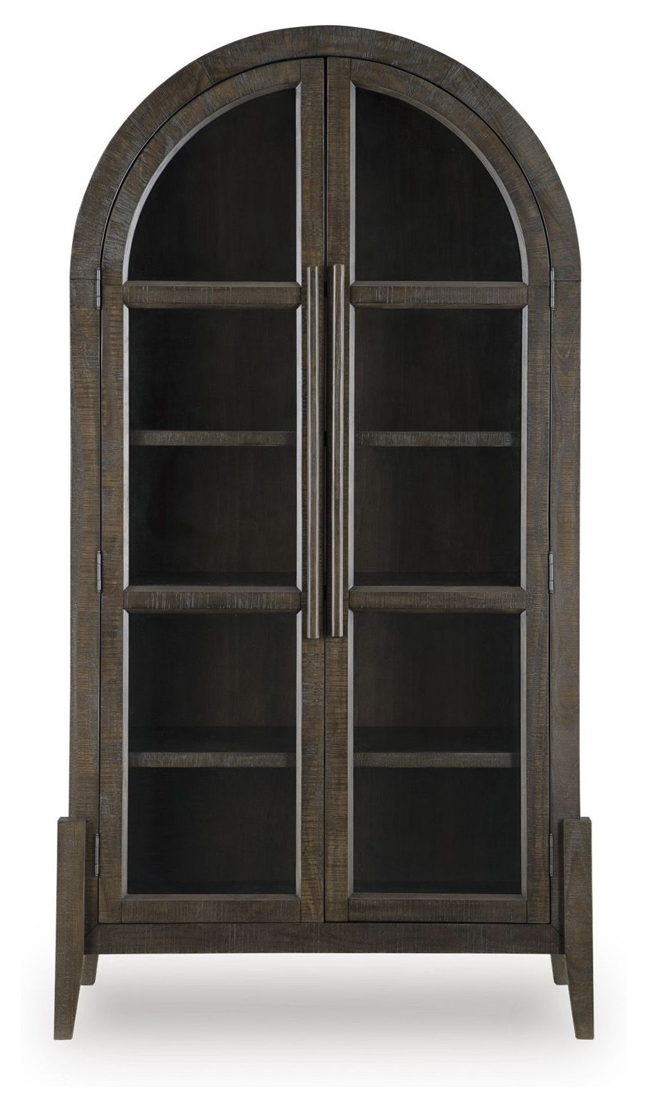 Benhall Dark Brown 2 Glass Door Accent Cabinet From Ashley