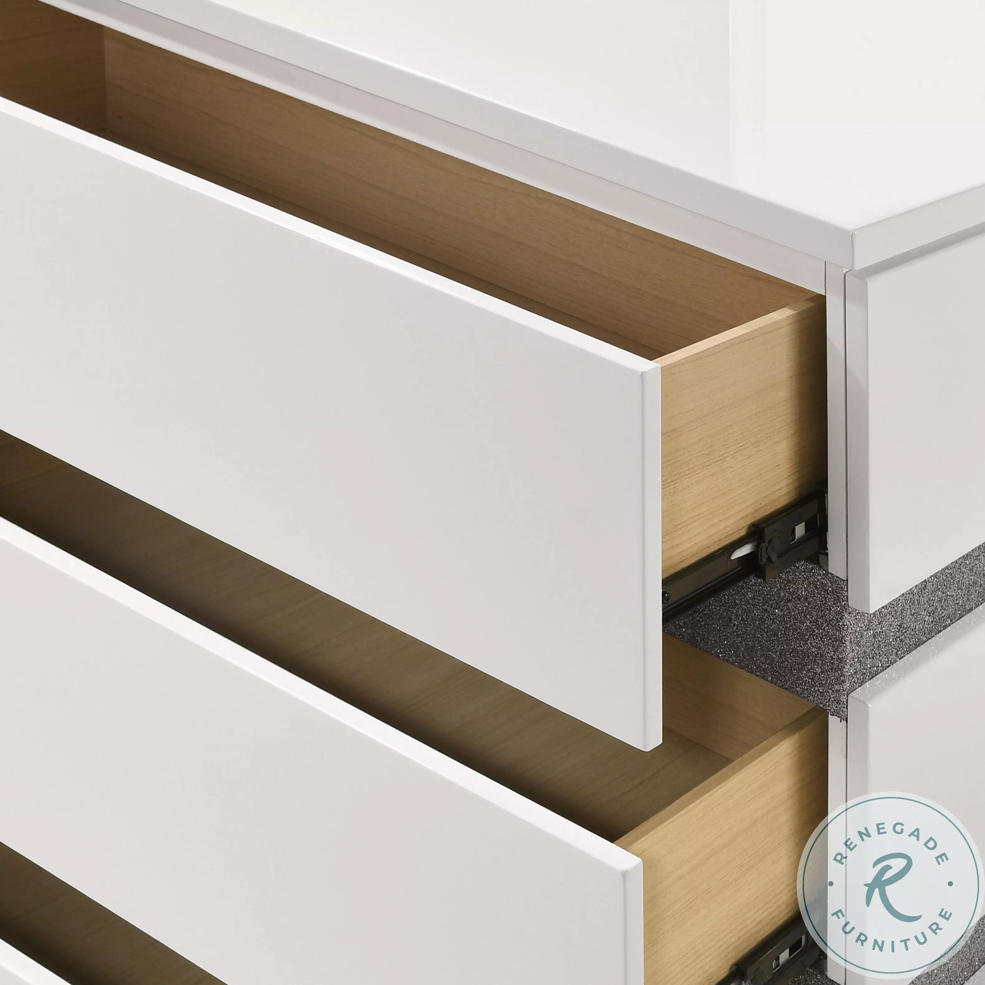 Paradox White Panel Bedroom Set From Home Gallery Stores | Home
