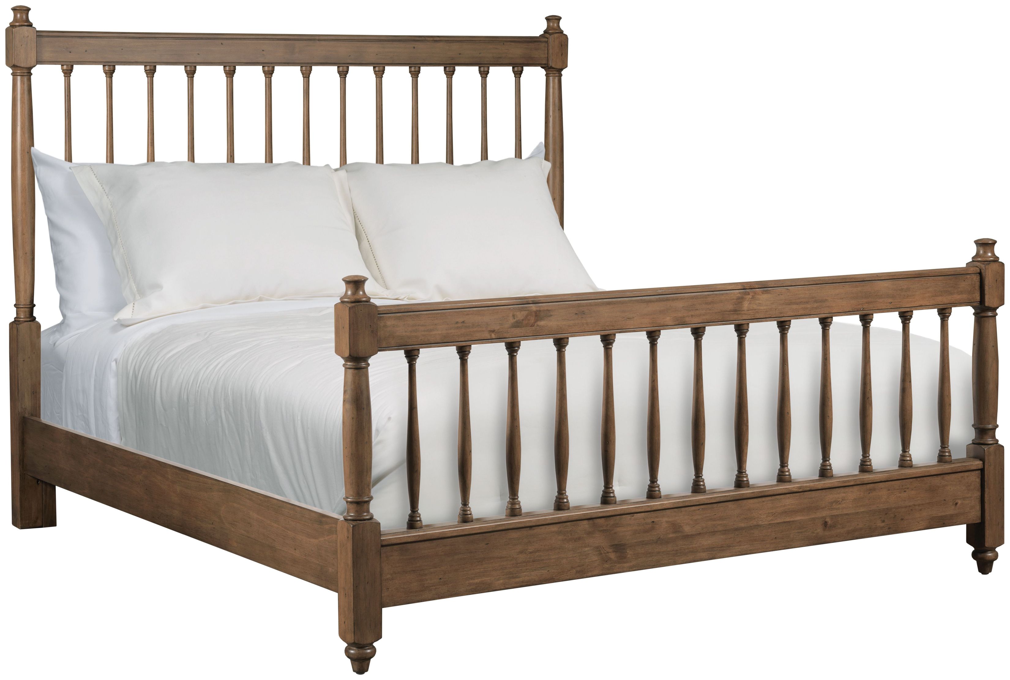 Arbor Bark King Spindle Low Profile Bed from Kincaid Furniture