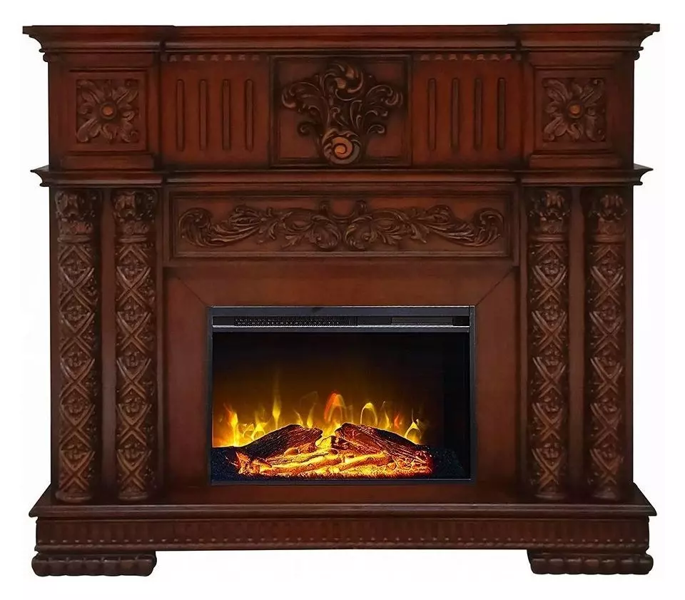 Vendome Cherry Rectangular Electric Fireplace from ACME Furniture