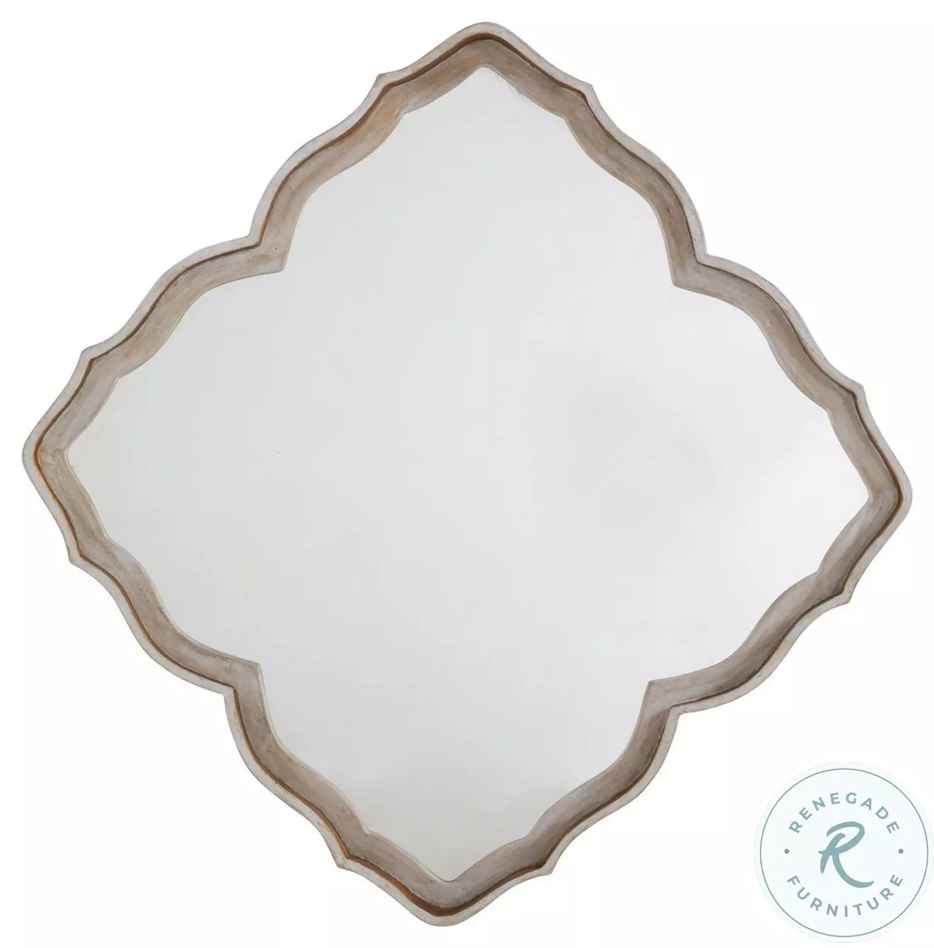 QK65 white / mirror & DCS DEADBEATS 完成品 Adriana Cerused White Mirror From Gabby | Coleman Furniture