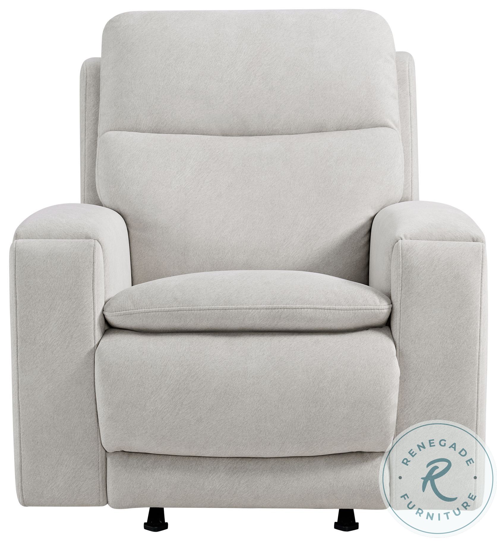 Aiden Almond Triple Power Glider Recliner with USB Port From