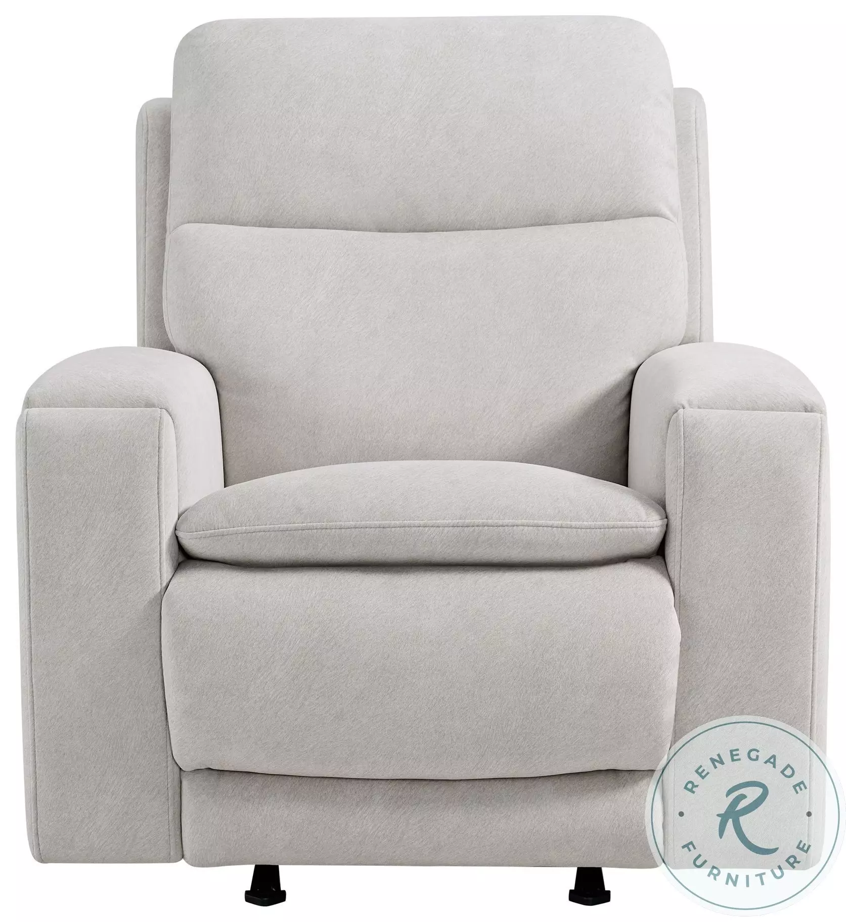 Aiden Almond Triple Power Glider Recliner with USB Port From