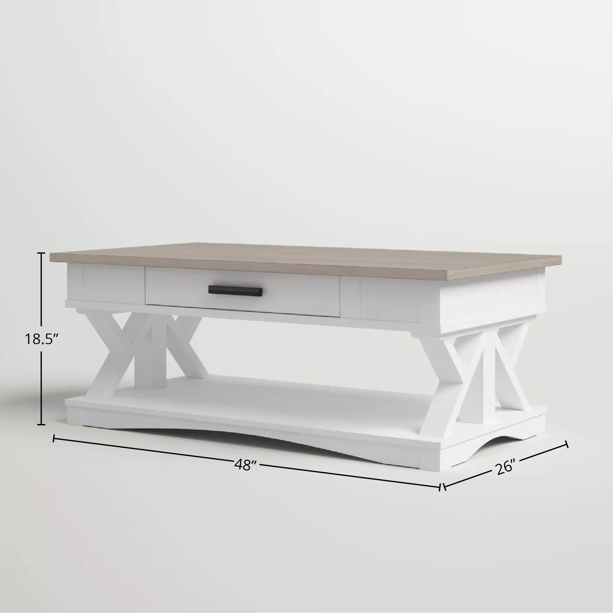 Nantucket Cotton Cocktail Table