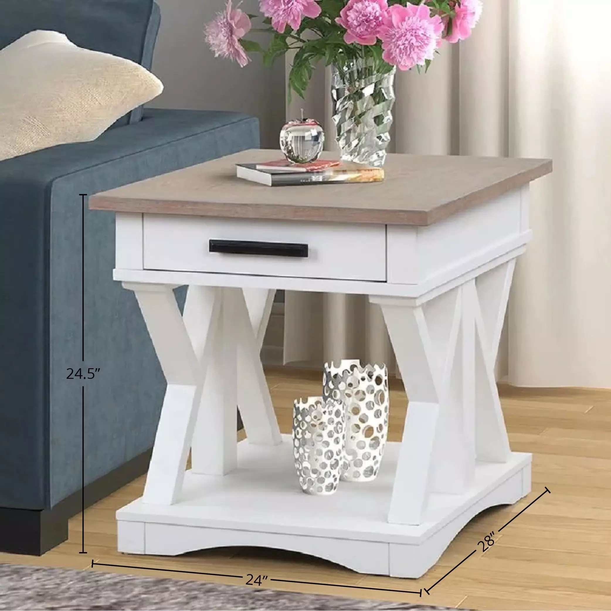 Nantucket Cotton End Table