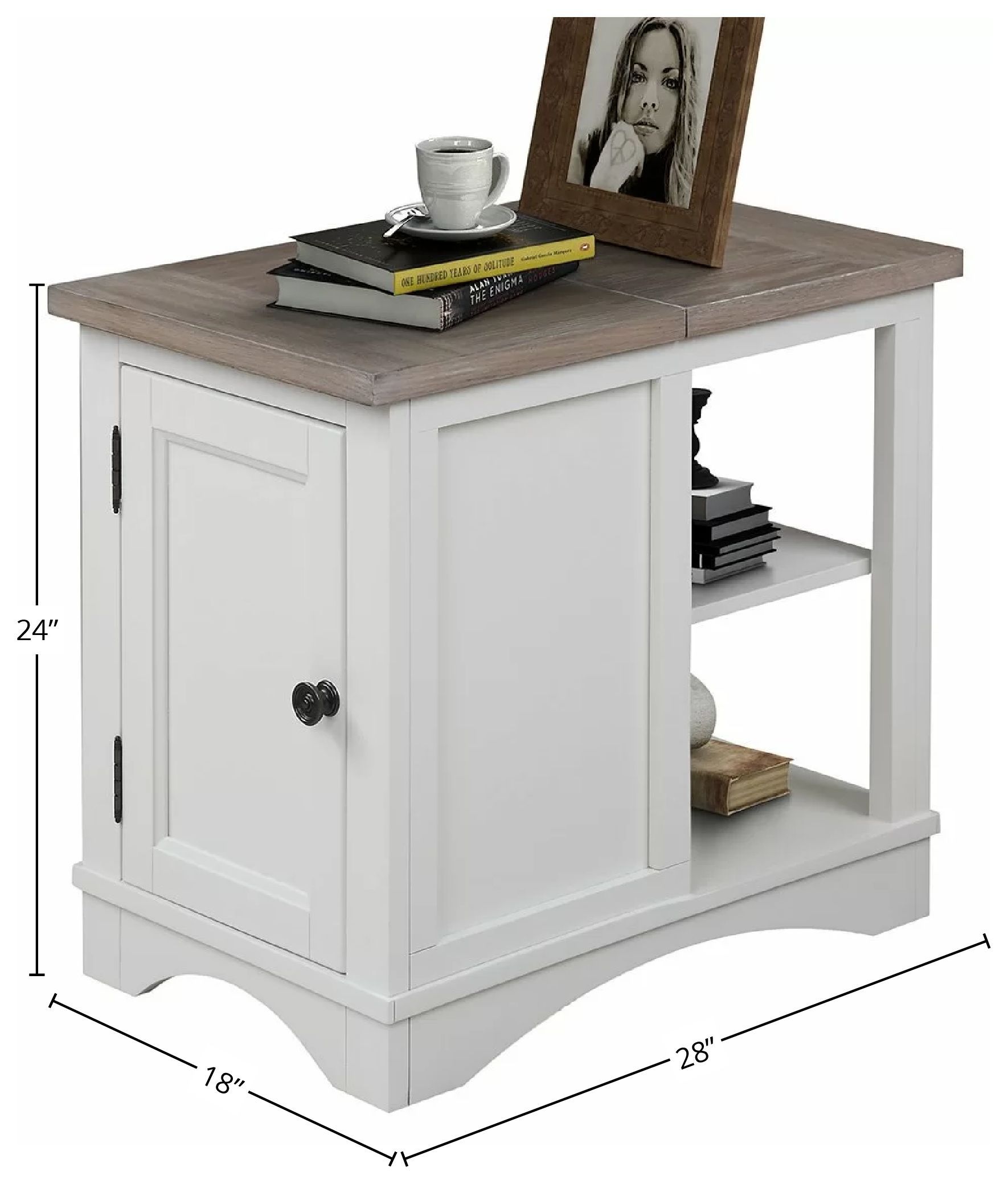 Nantucket Cotton Chairside End Table