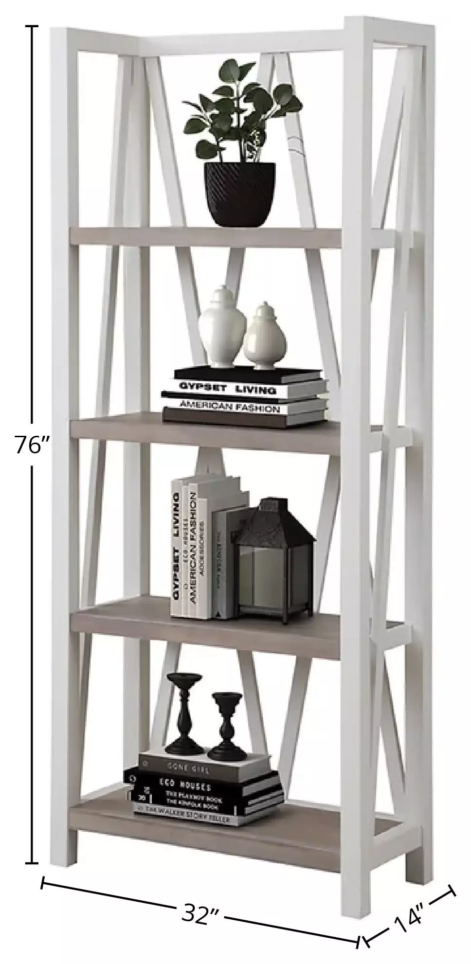 Nantucket Cotton Etagere Bookcase