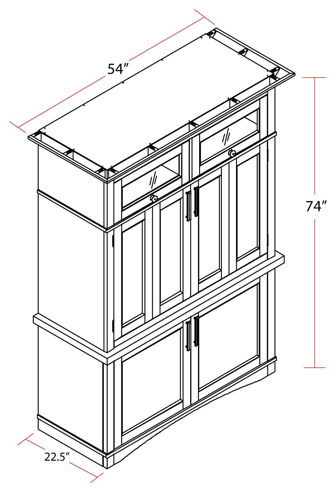 Nantucket Cotton Workstation With LED Light