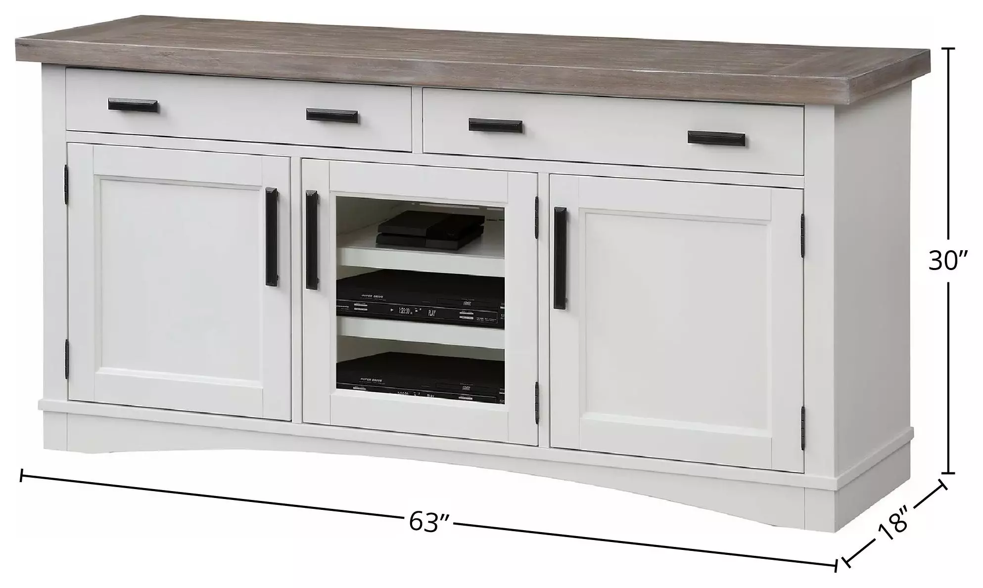 Nantucket Cotton 63" TV Console