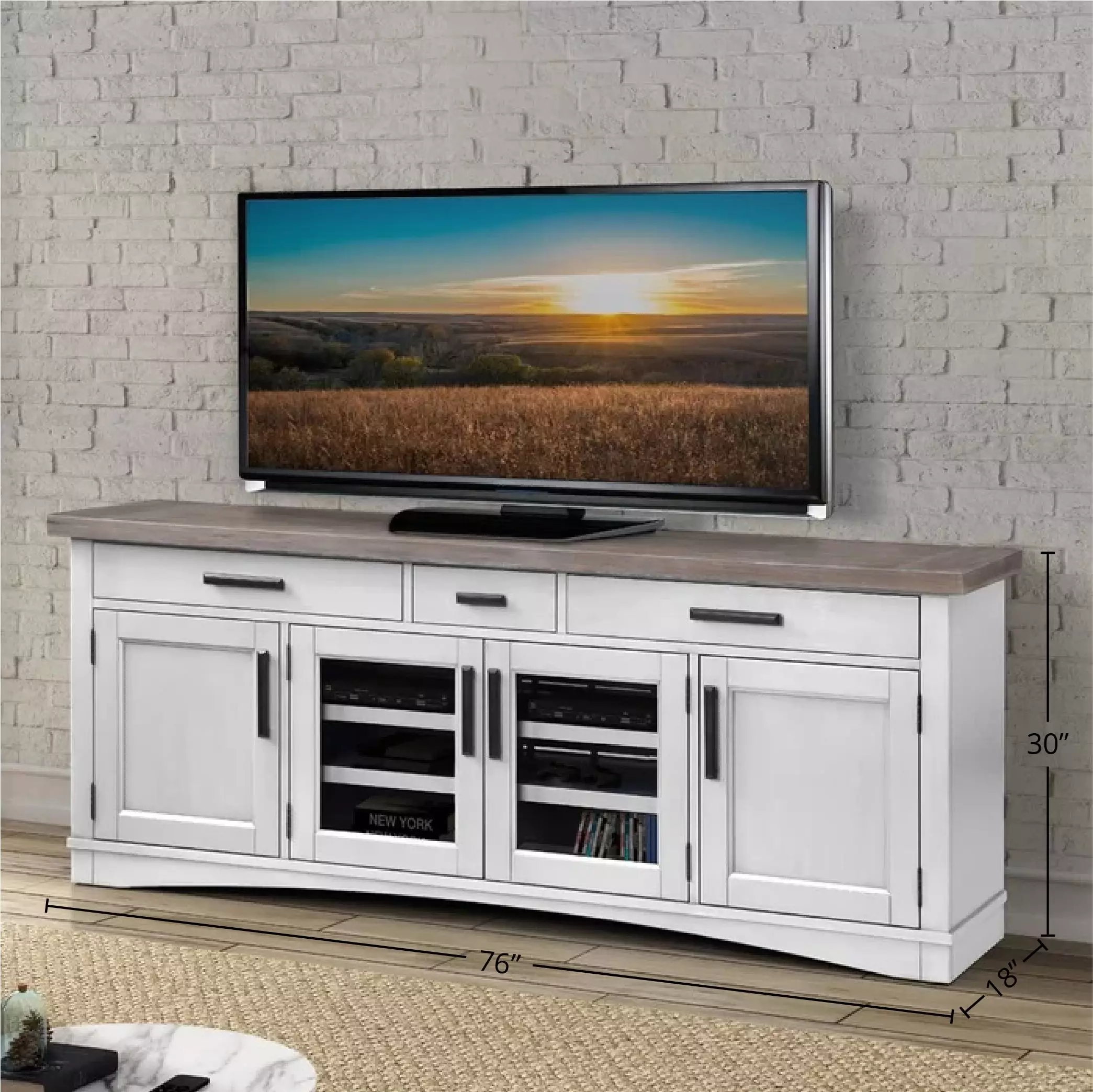 Nantucket Cotton 76" TV Console