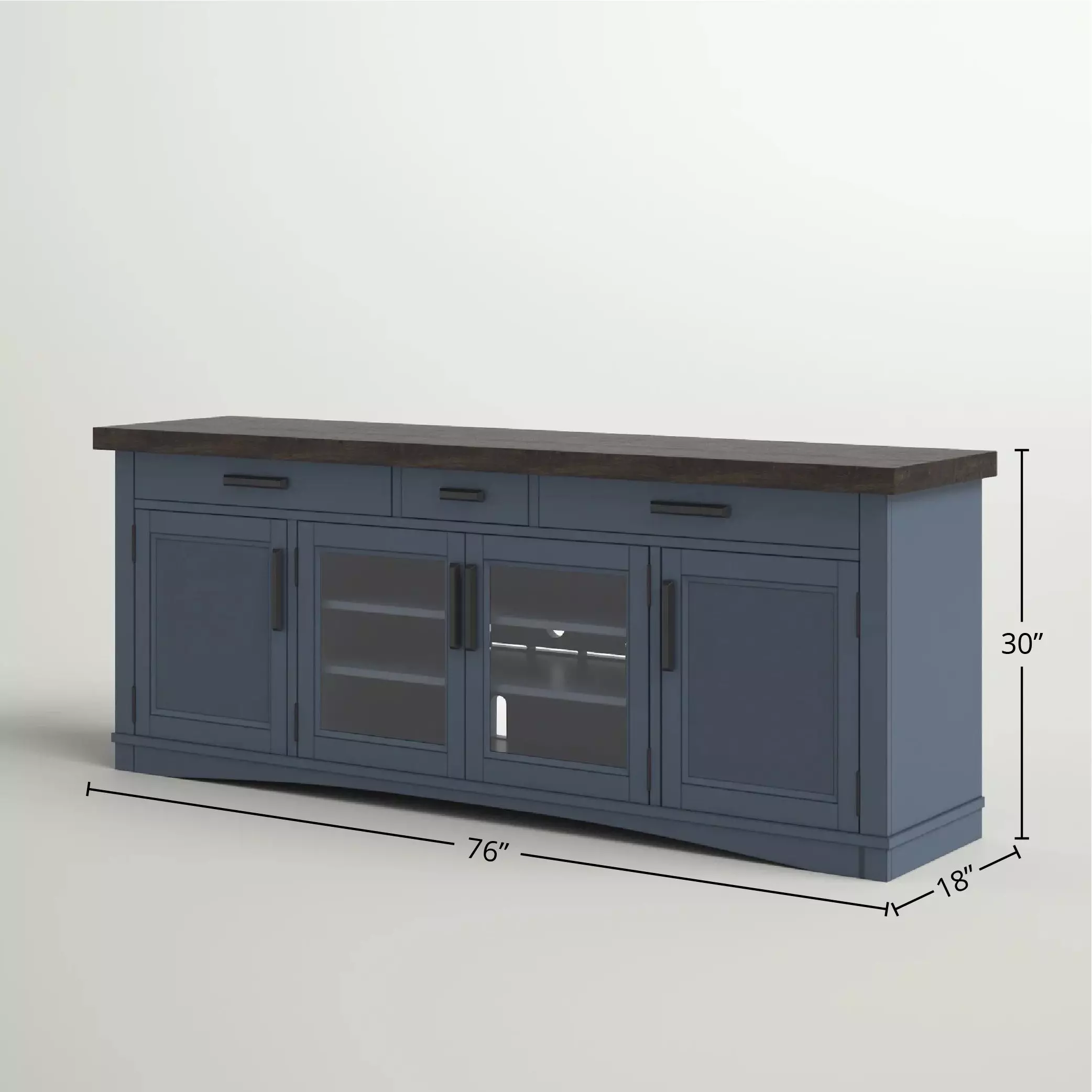 Americana Modern Denim 76" TV Console