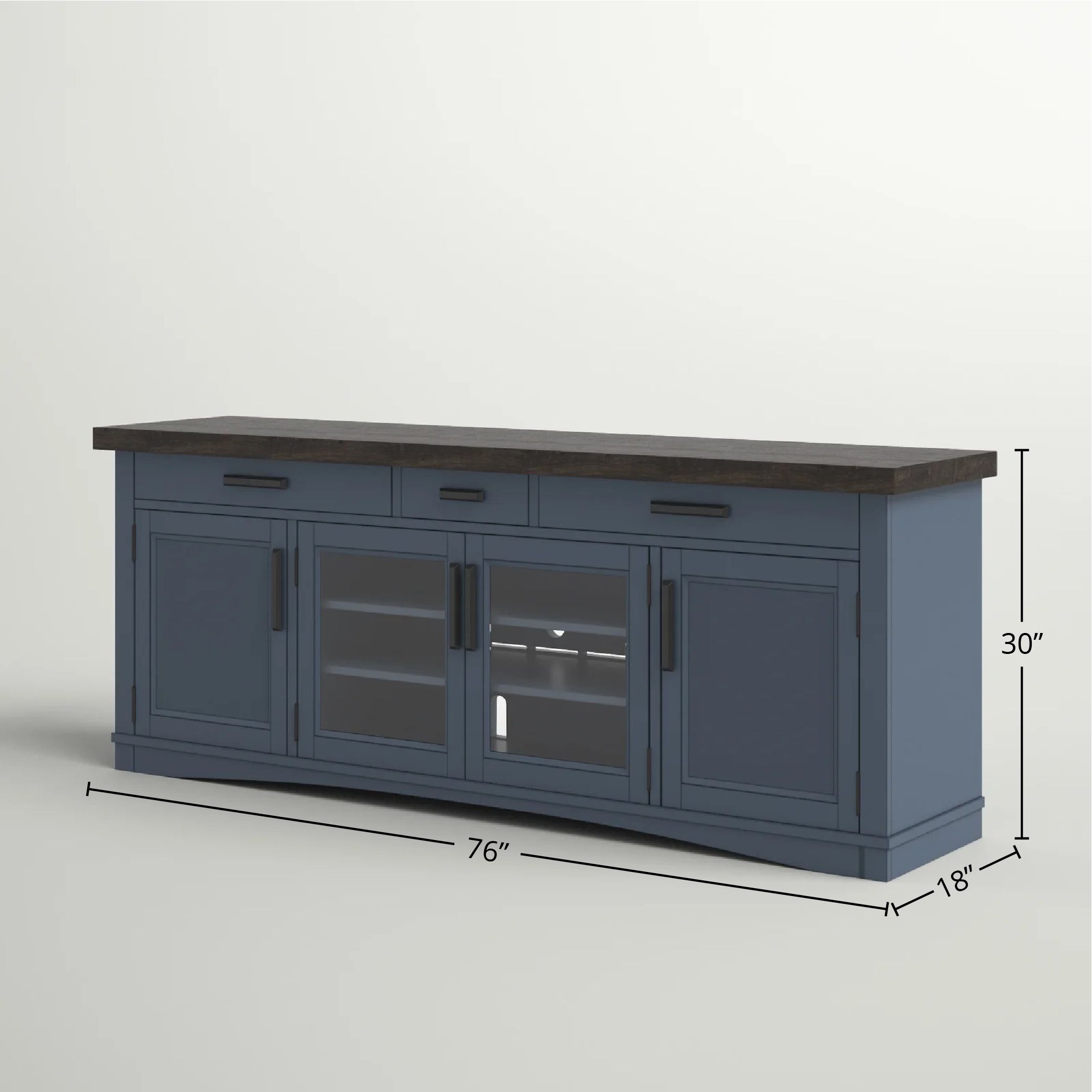 Nantucket Denim 76" TV Console
