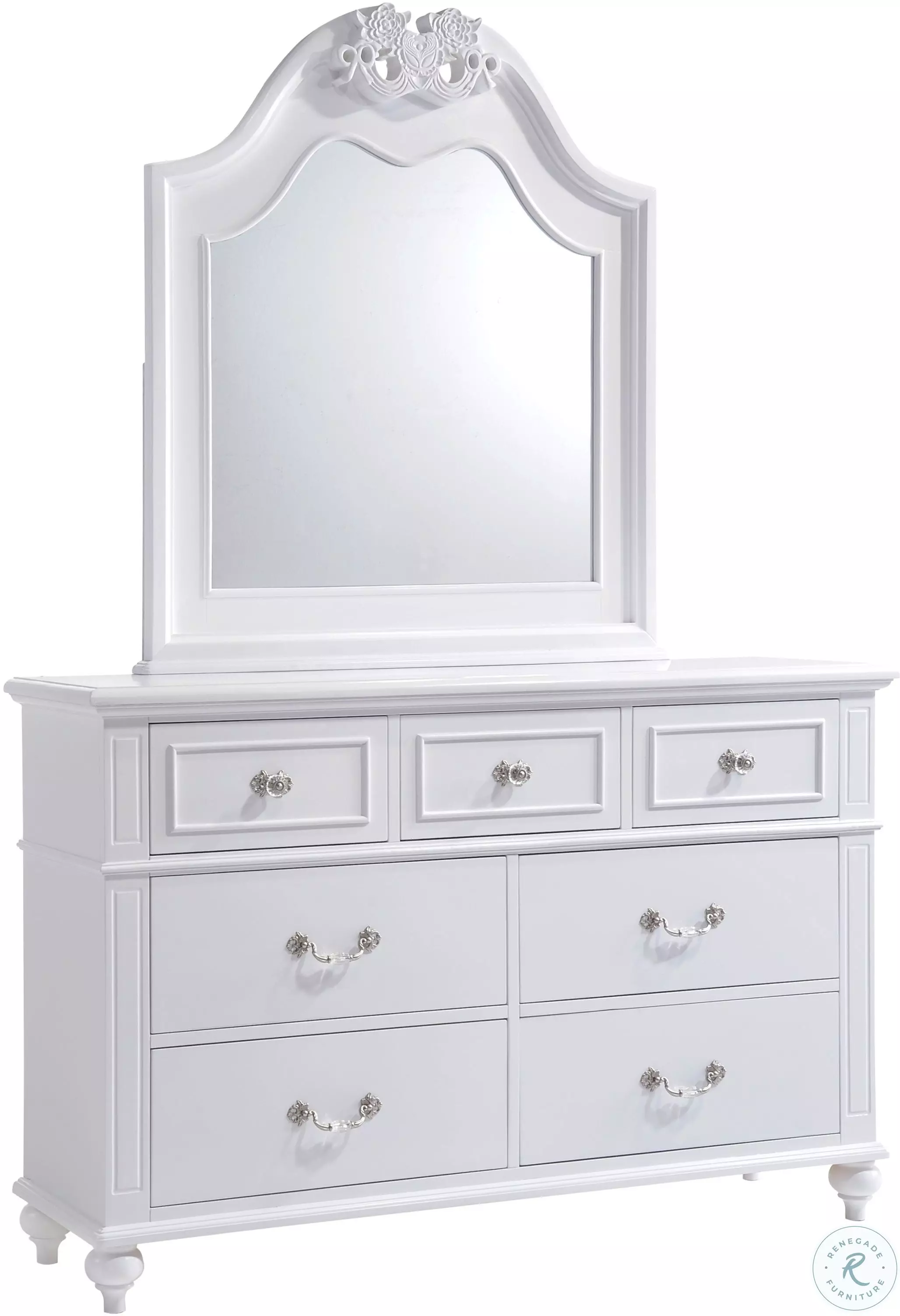 Annie White Dresser With Mirror From Home Gallery Stores | Home