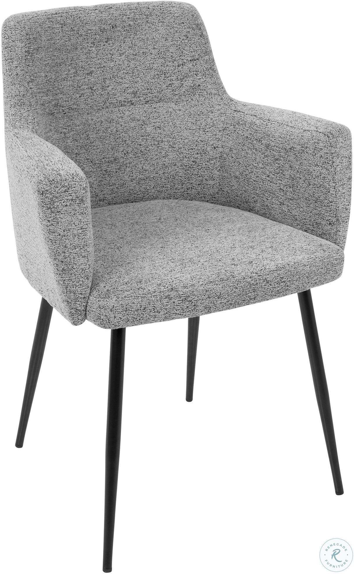 Andrew Black and Gray Dining Chair Set Of 2 from Lumisource Coleman Furniture