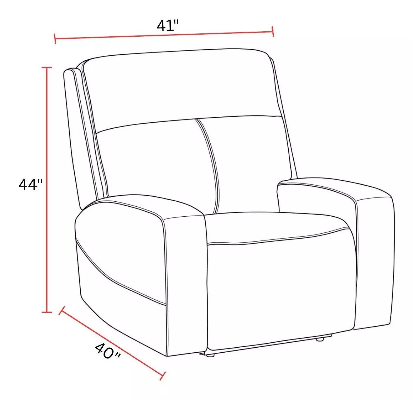 Traxton Jasper Moss Zero Gravity Triple Power Recliner with USB Charging