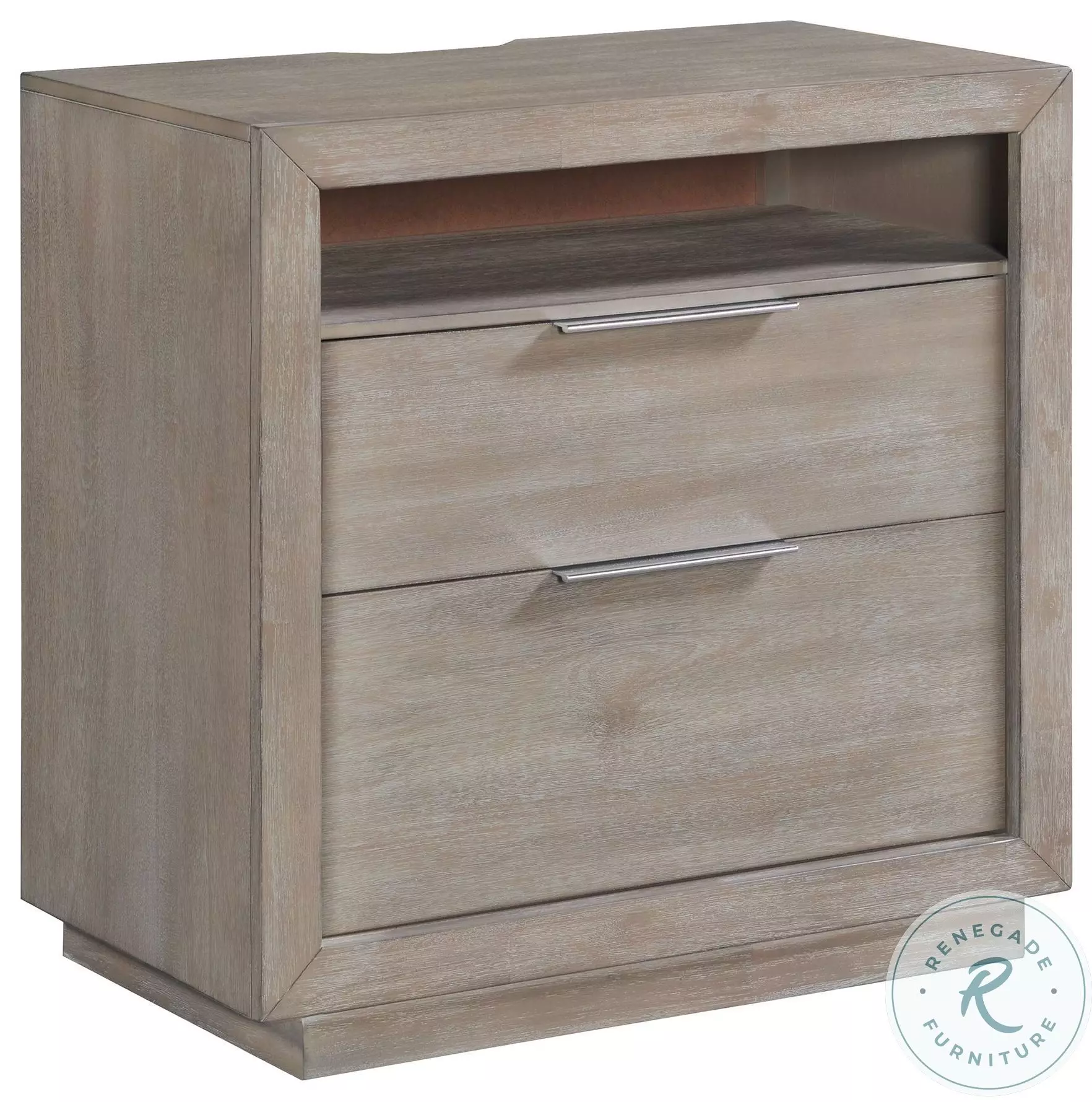 Cadia Arcadia Gray 2 Drawer Nightstand From Picket House