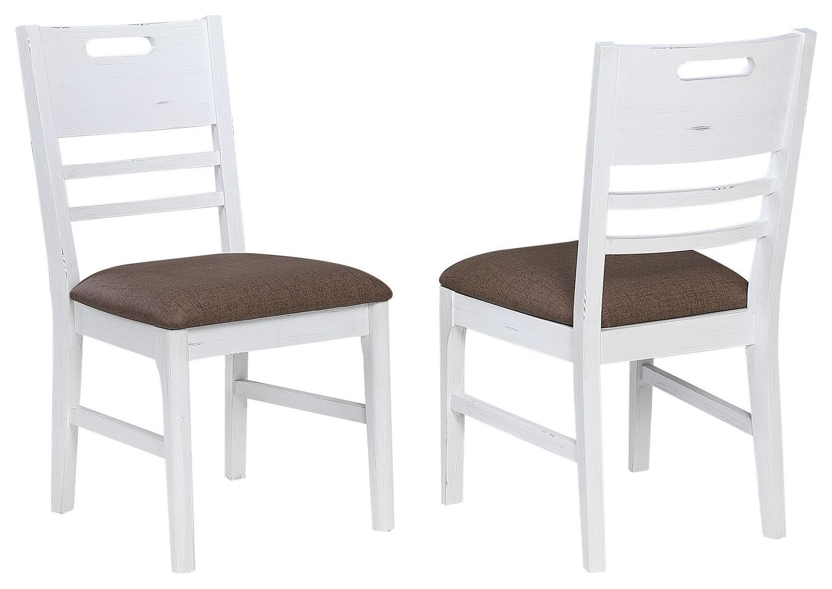 Ashford Brown Handle Grip Back Upholstered Side Chair from ECI