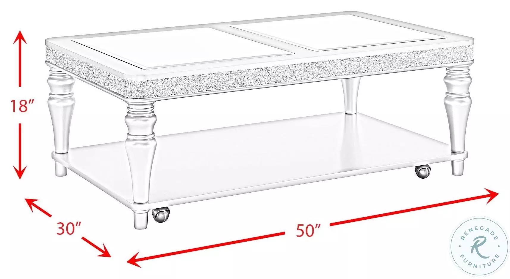 Lavigne Silver Coffee Table