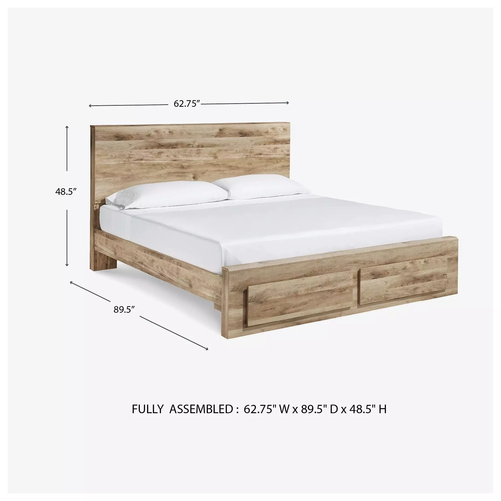 Hyanna Tan Queen Storage Platform Bed
