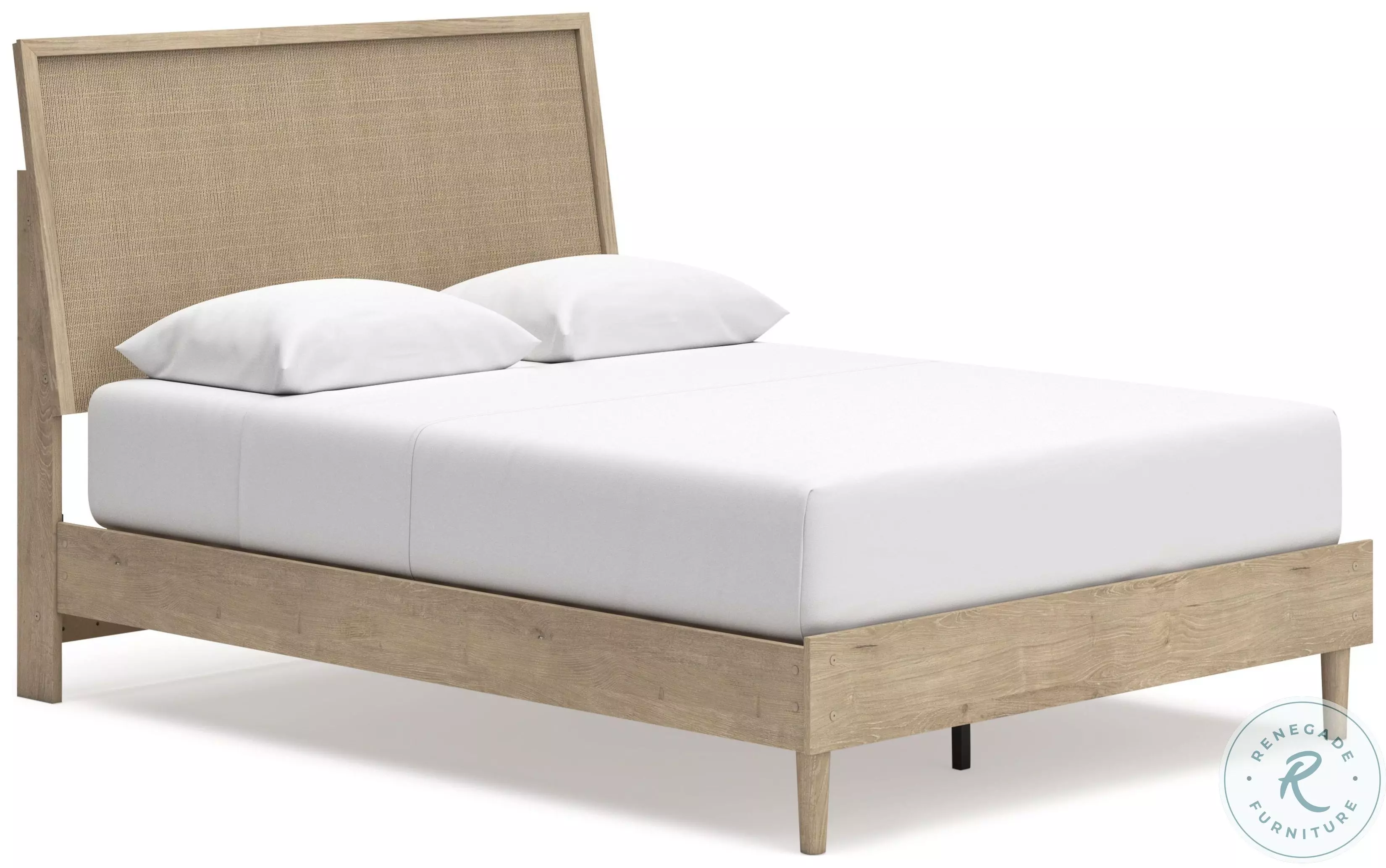 Cielden Tan Queen Panel Bed From Ashley Furniture | Coleman Furniture