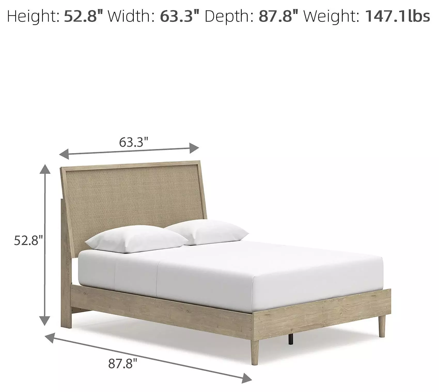 Cielden Tan Queen Panel Bed